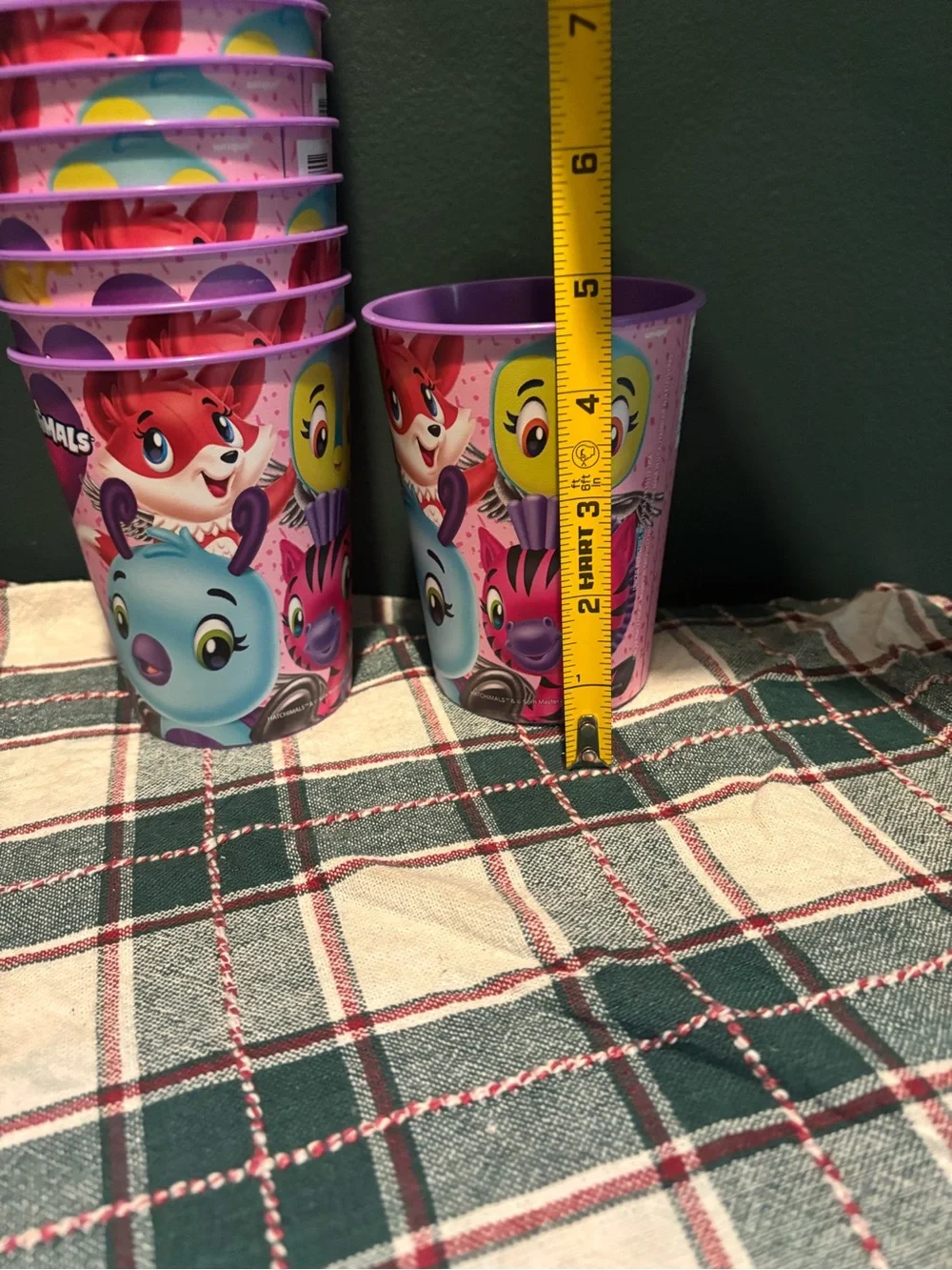Lot of 15 Hatchimals Purple Party Cups - 15 Pack of Kids Beverage Cups